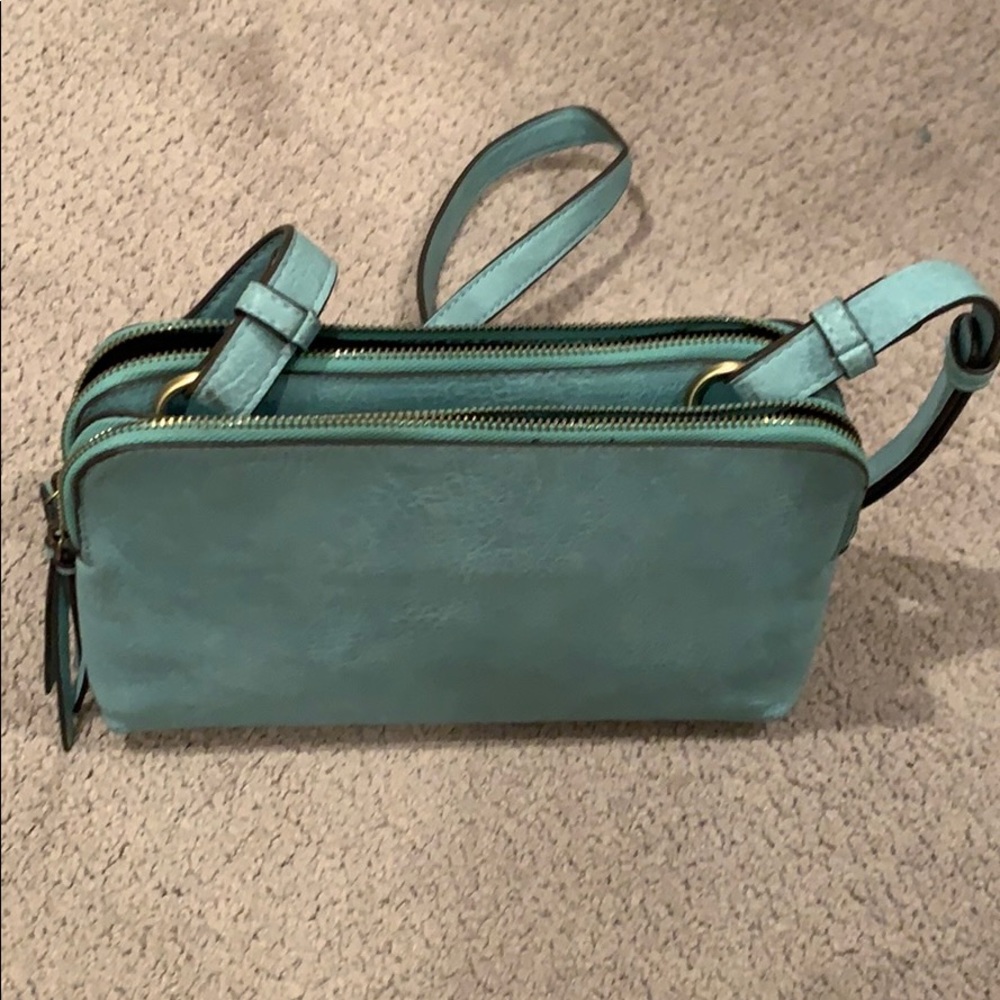 Street Level Turquoise Crossbody Purse